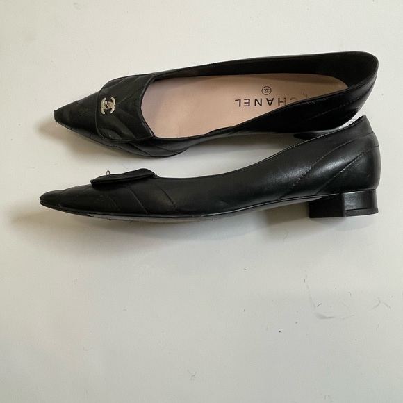 Vintage Chanel pointy toe flat size 37.5 - Picture 5 of 8